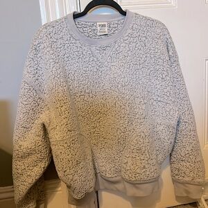 PINK Sherpa Crew Neck